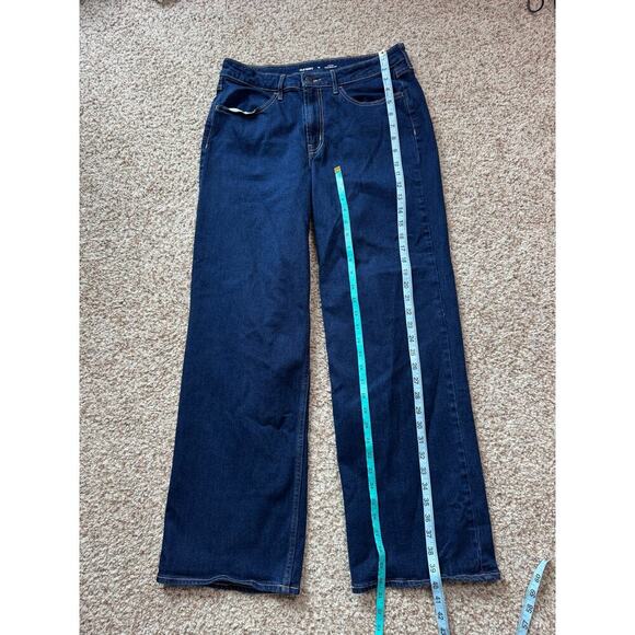 OLD NAVY WOW Wide Leg Denim Blue Jeans, Woman's Jeans/Pants; High Rise, Wide Leg - Picture 10 of 10